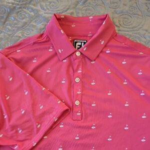 Men's Pink Golf Shirt